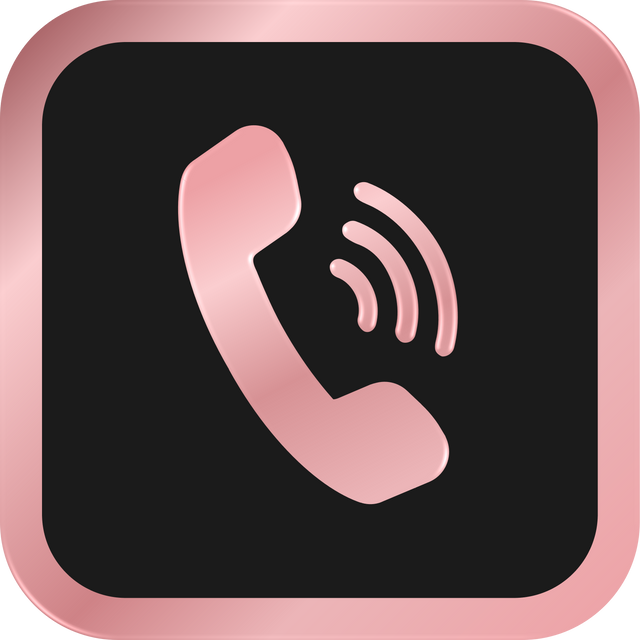 Rose Gold Phone Icon