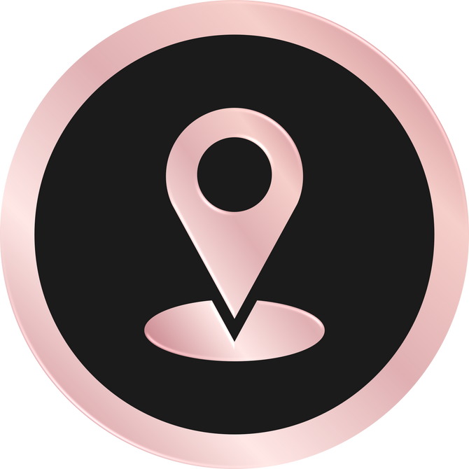 Rose Gold Location Icon